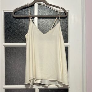 Elegant Ivory Spaghetti Strap Top